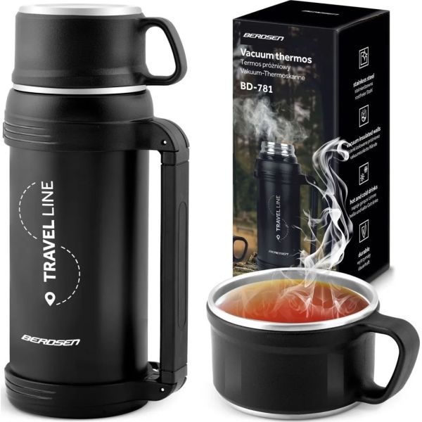 Berdsen stalowy termos z paskiem 1500ml 