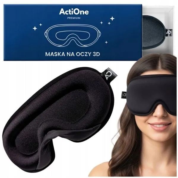 Zaciemniająca opaska na oczy do spania ActiOne